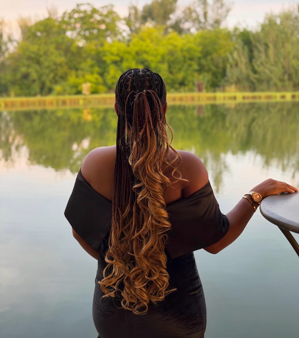 Beautiful hairstyle at Precious Hair Parlor